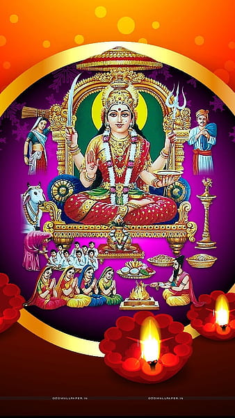 Goddess Santoshi Maa Photo | Santoshi Maa Image - Bhagwan Ki Photo