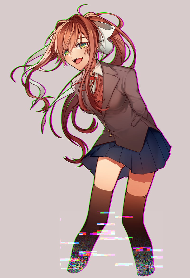 Doki Doki Literature Club Monika phone wallpaper : r/Animewallpaper