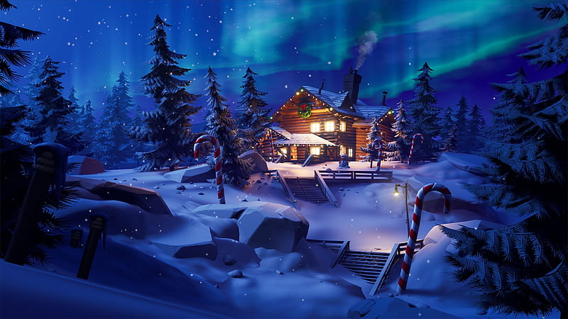 Fortnite Winterfest, HD wallpaper