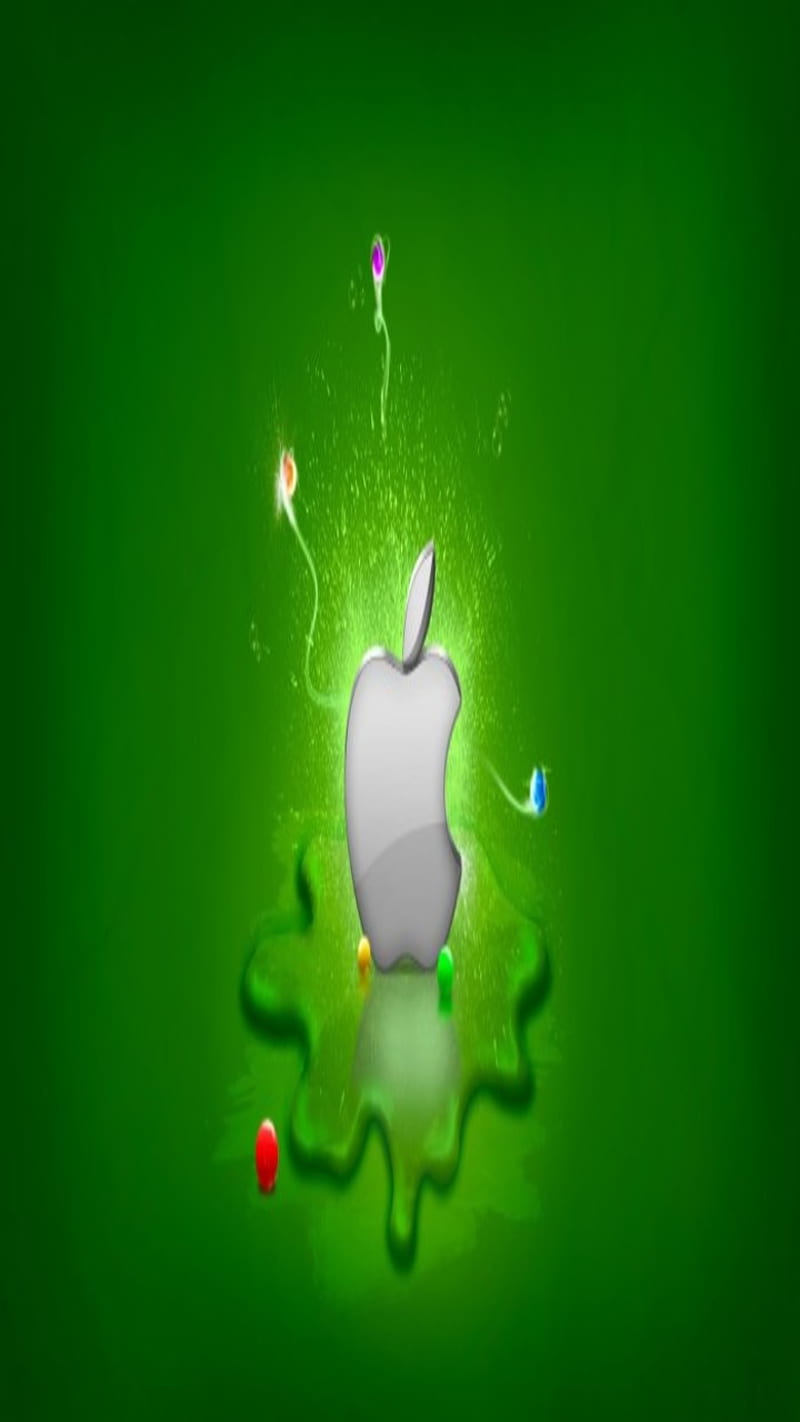 Apple, 3d, abstract, green, HD phone wallpaper | Peakpx