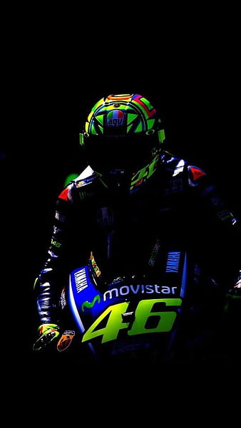 Rossi, 46, bike, champion, dark, doctor, light, moto gp, motorcycle ...