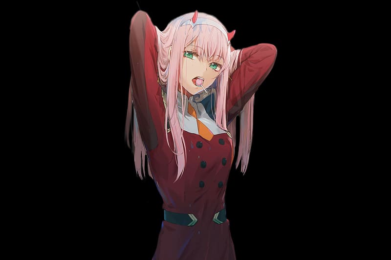 Anime, Green Eyes, Pink Hair, Darling In The Franxx, Zero Two (Darling ...