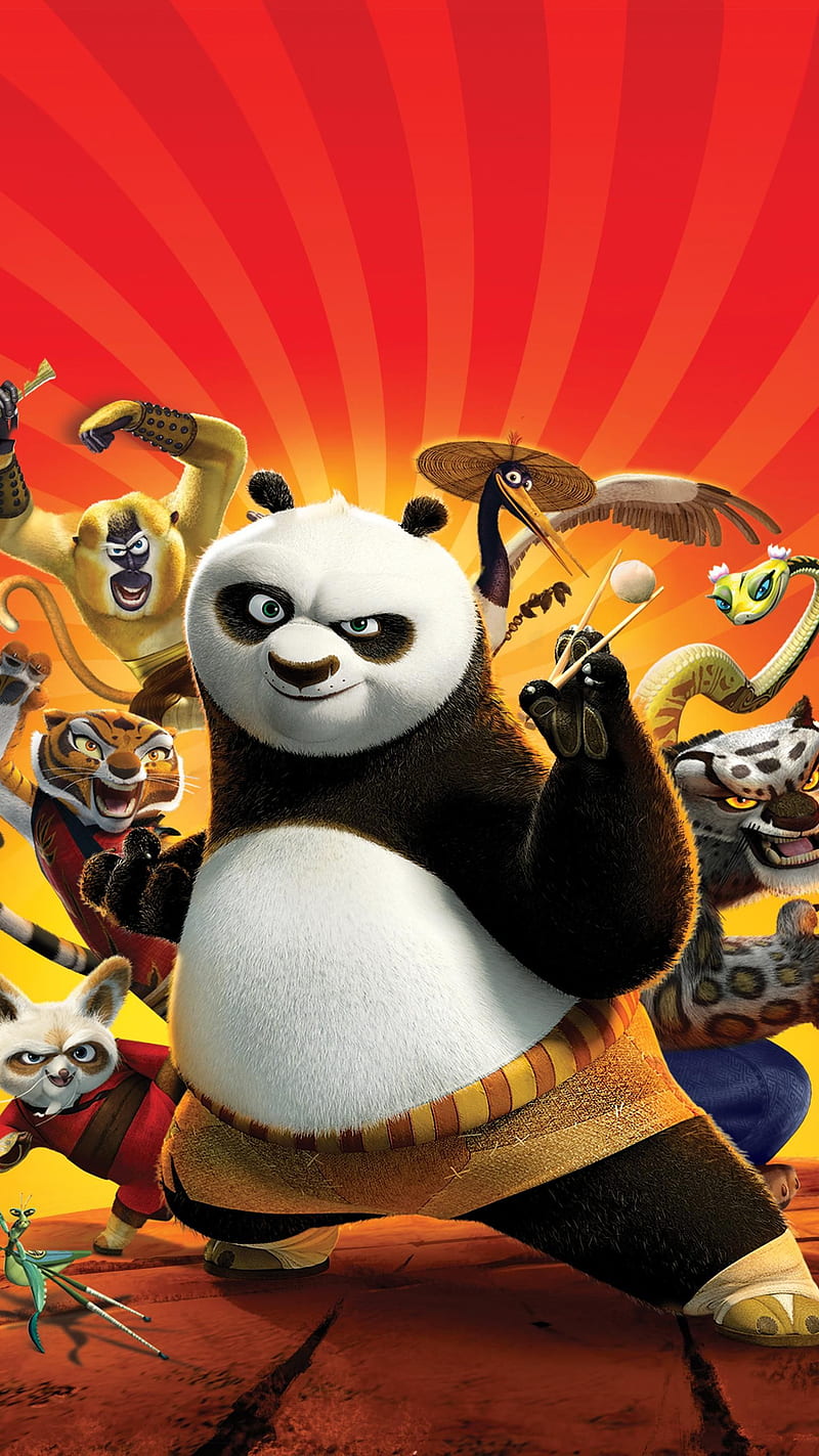 kung fu panda, angelina jolie, jack black, kung fu panda cast, HD phone wallpaper