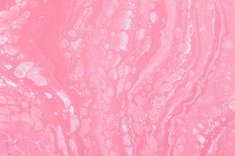 paint, liquid, spots, fluid art, stains, pink, HD wallpaper