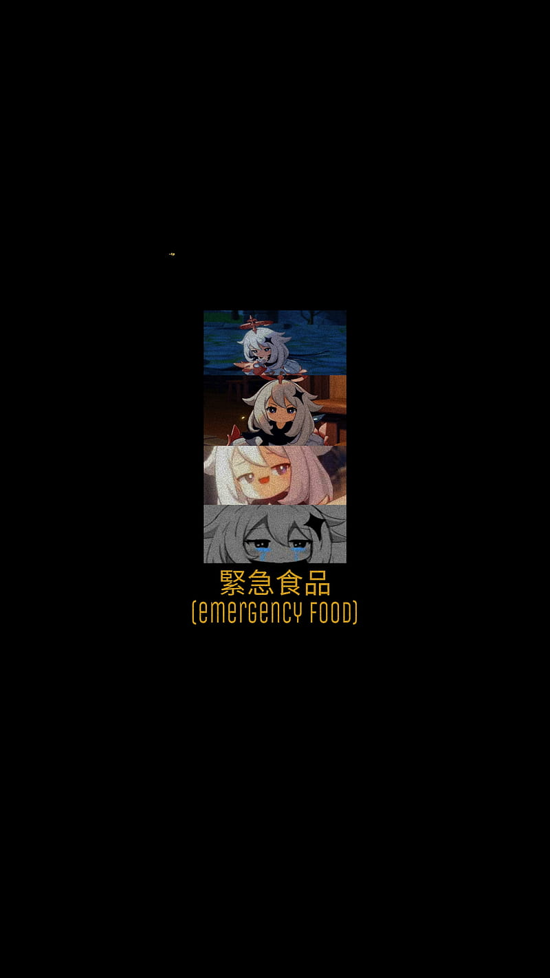 Genshin Impact , anime, emergency food, genshin impact, gi, paimon, HD phone wallpaper