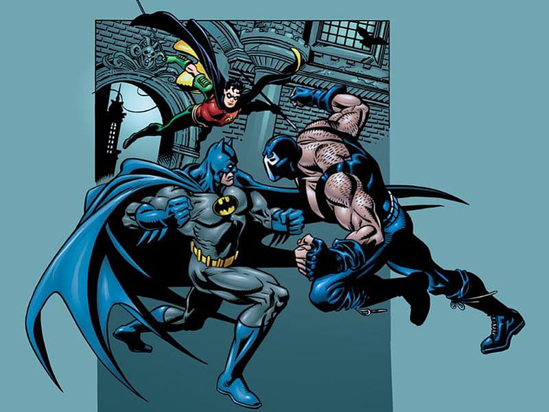 Batman Vs. Bane, Batman, DC Comics, Comics, Bane, Superheroes, Villains, HD  wallpaper | Peakpx