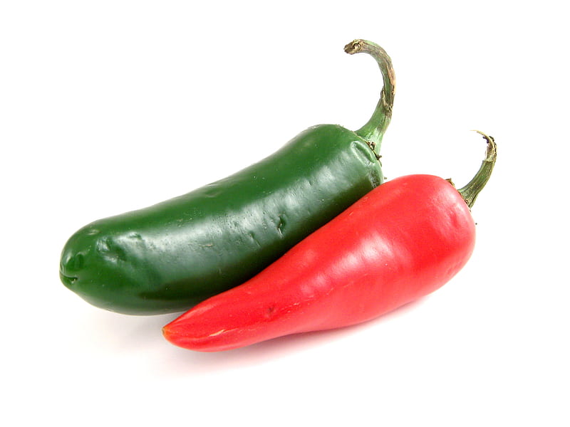 chili peppers, red, green, chili, peppers, HD wallpaper