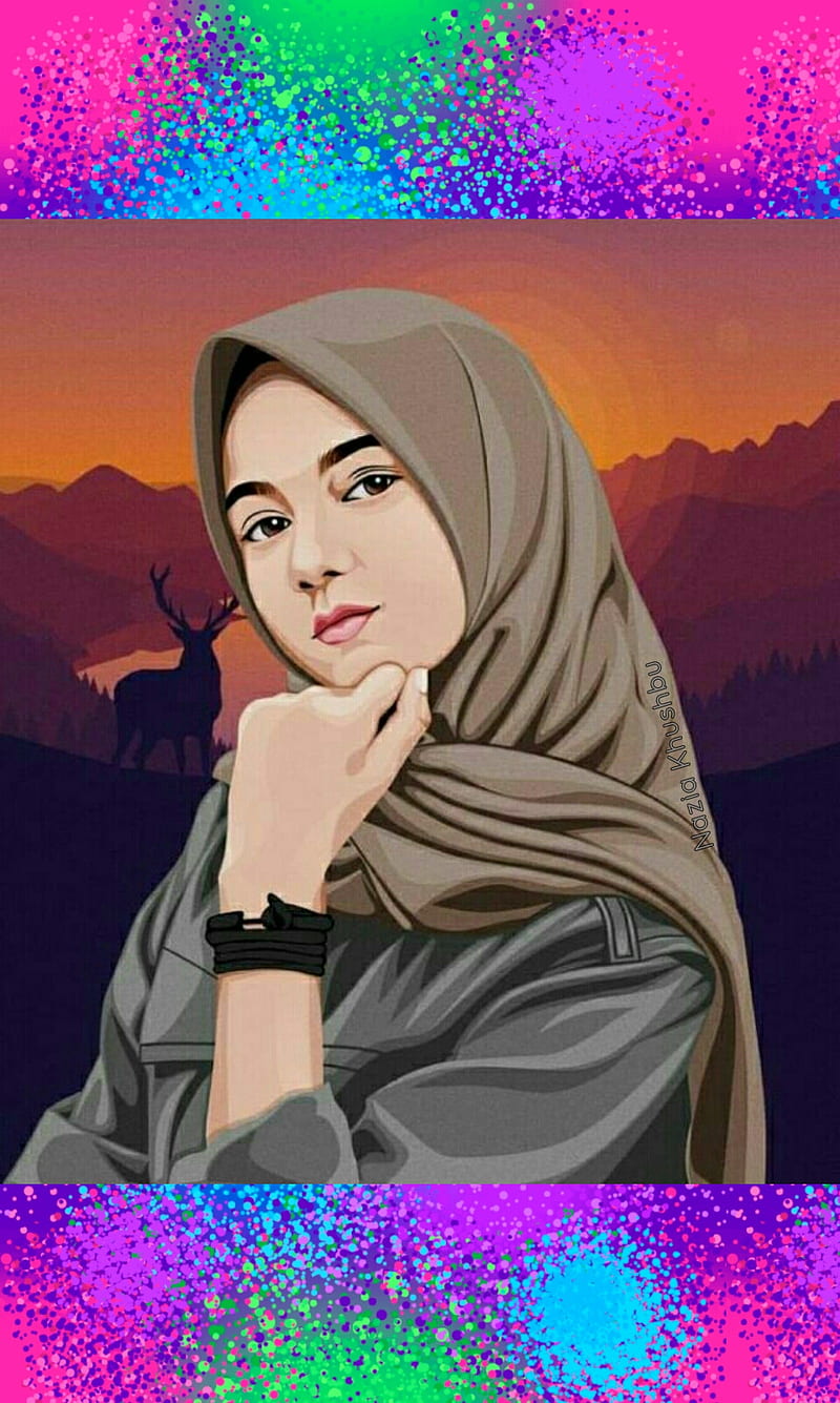 Hijab girl pic, girl, ismaic pi, HD phone wallpaper