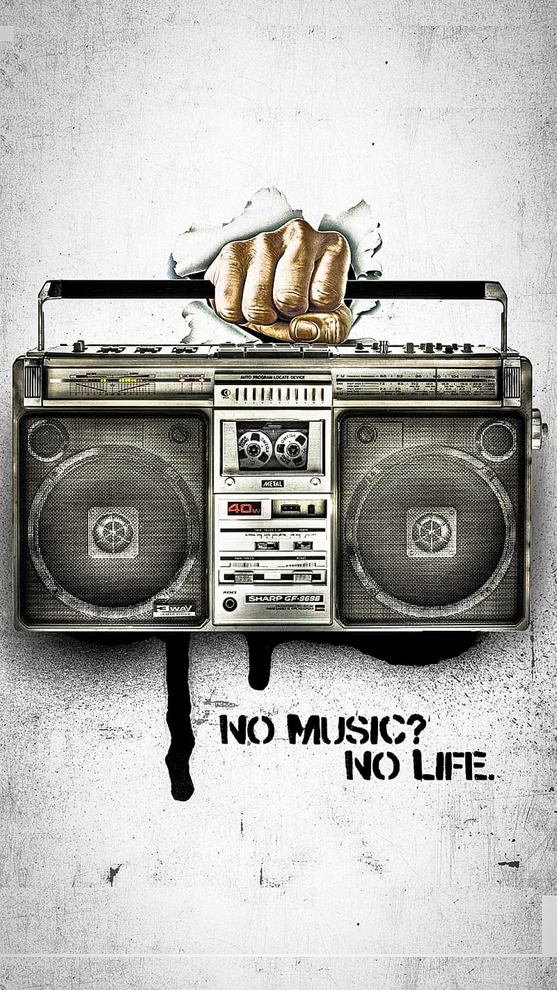 No Music No Life, radio, HD phone wallpaper