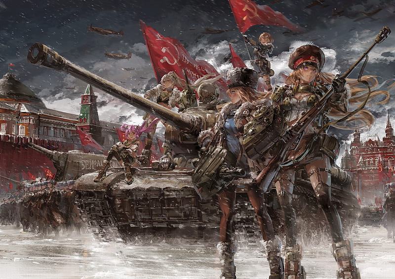Anime, Panzer Waltz, HD wallpaper