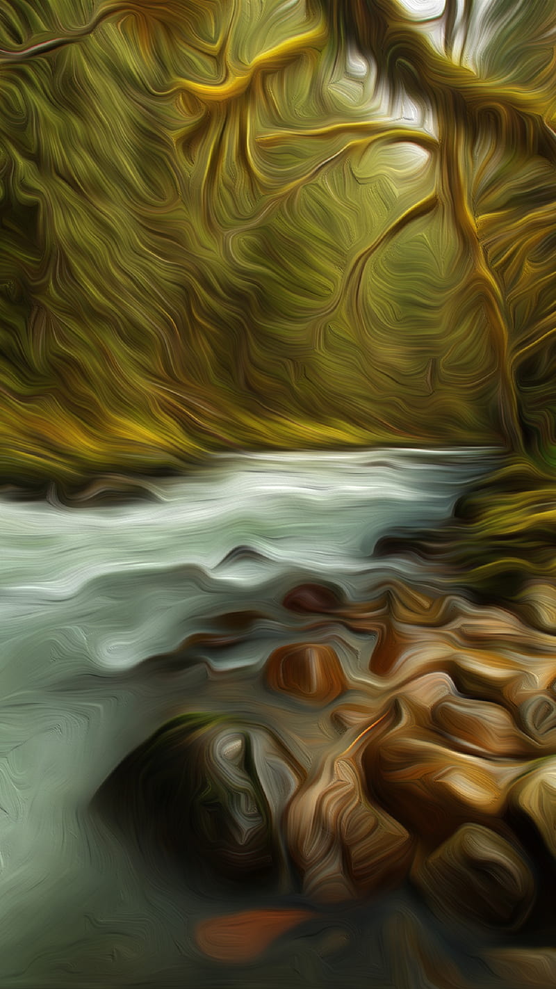 Creek Stream Forest Mo, Carsstoon, Flow, Motion, Pebbles, Stones, HD phone wallpaper