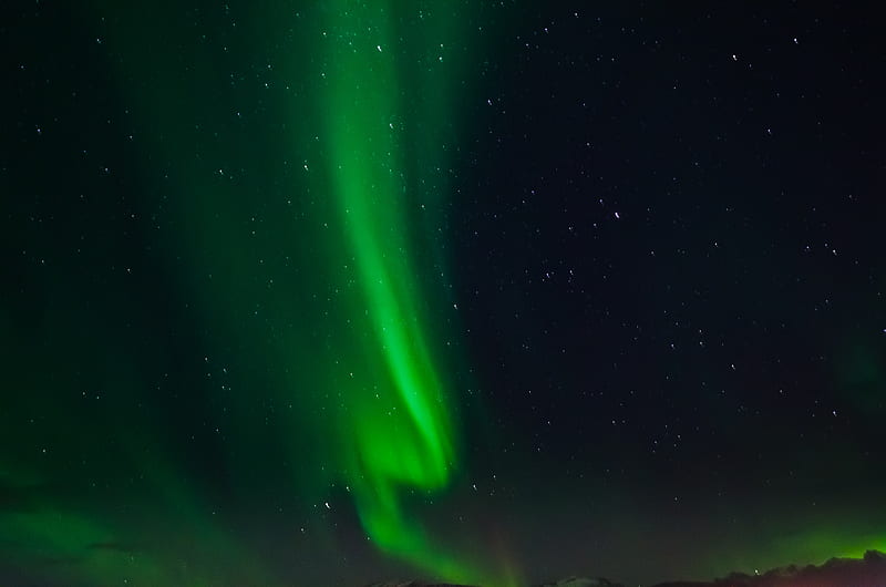 Green Aurora Lights , aurora, space, nature, HD wallpaper