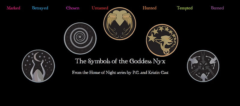 The Goddess' symbols from The House of Night Series, cast, nyx, series, house of night, HD wallpaper