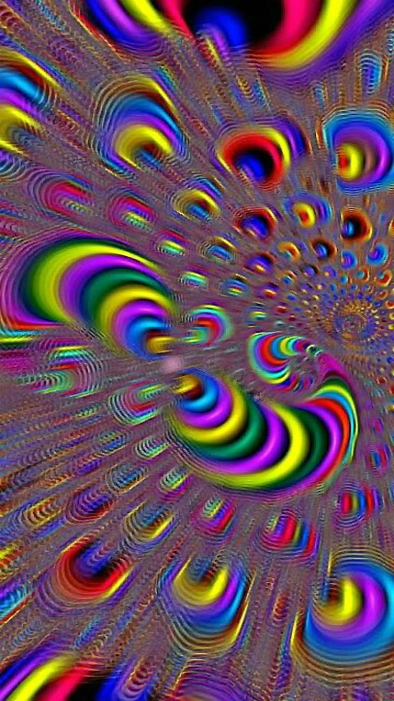 Optical Illusion, 3d, bright, colorful, colors, odd, trippy, weird, HD phone wallpaper
