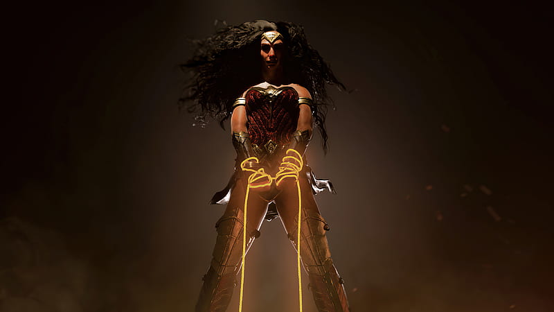 Wonder Woman Lasso, wonder-woman, superheroes, artist, artwork, digital-art, artstation, HD wallpaper