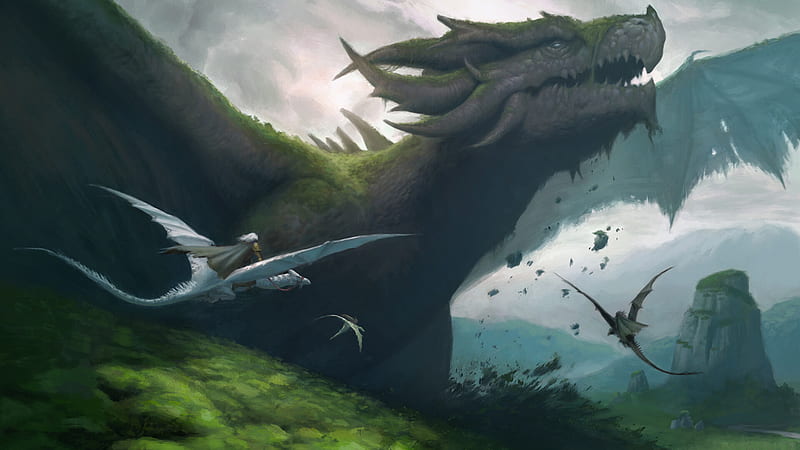 Fantasy Dragon Is Looking Up Dreamy, HD wallpaper