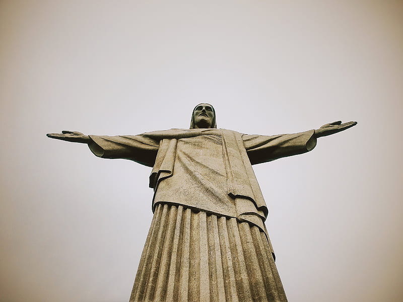 Cristo Redentor, brazil, jesus, rio, rio de janeiro, HD wallpaper