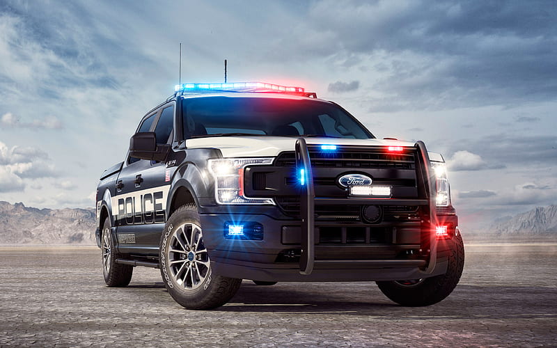 Ford F-150 Police, 2018, pickup, special transoport, police cars, USA, Ford, HD wallpaper