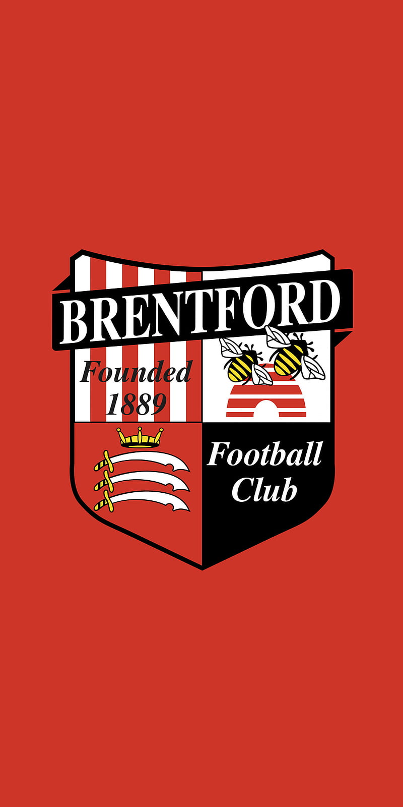 Brentford, epl, soccer, logo, HD phone wallpaper