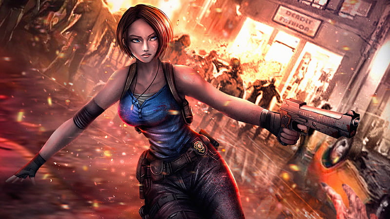 jill valentine with gun resident evil 3 4k hd games Wallpapers, HD  Wallpapers