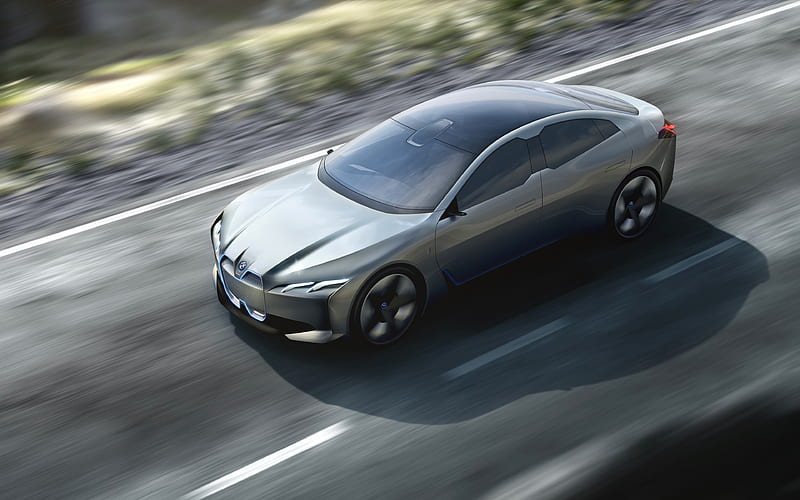 BMW i Vision Dynamics, road, 2017 cars, movement, german cars, BMW, HD wallpaper
