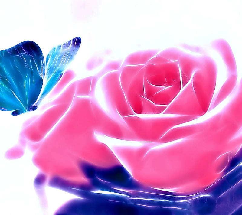 Abstract Rose, HD wallpaper