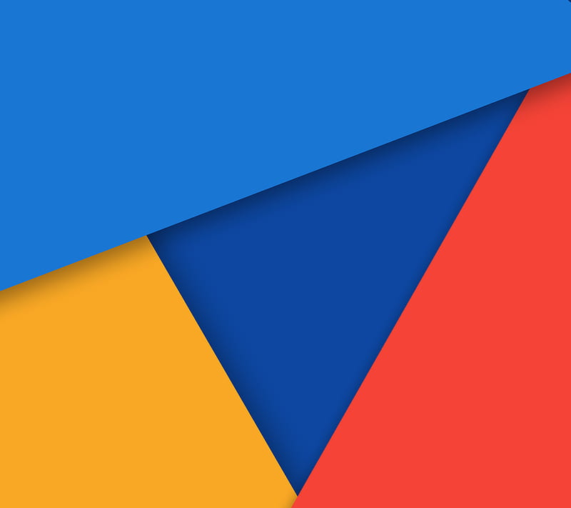 Material Shapes, abstract, blue, colors, flat, material, red, shapes, yellow, HD wallpaper