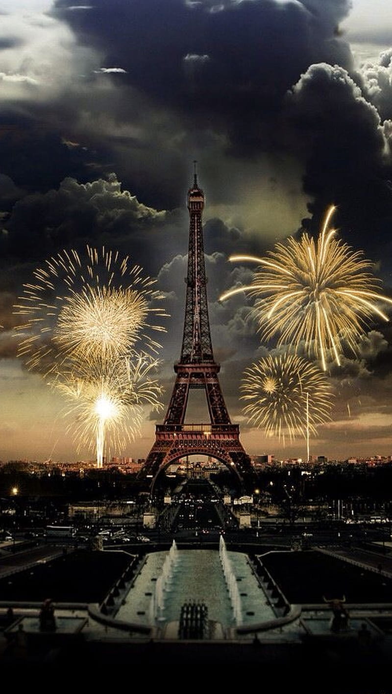 Fireworks in Paris, in paris, HD phone wallpaper