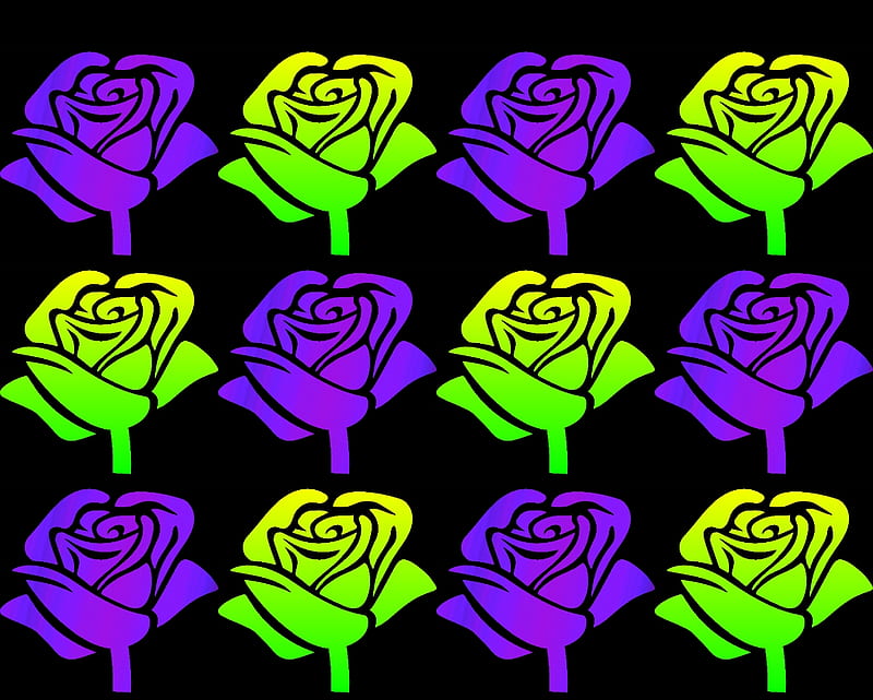 Rosas de neón, rosa, labrano, negras, amarillas, rosas, gizzzi, moradas,  verdes, Fondo de pantalla HD | Peakpx