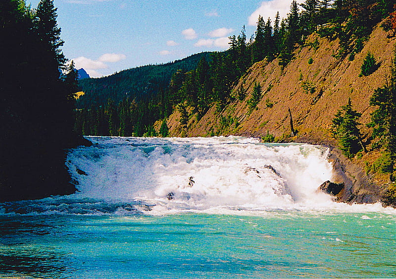 Bow River Falls - Canada (2008), Alberta, Bow River, Canada, Bow River Falls, Banff National Park, HD wallpaper