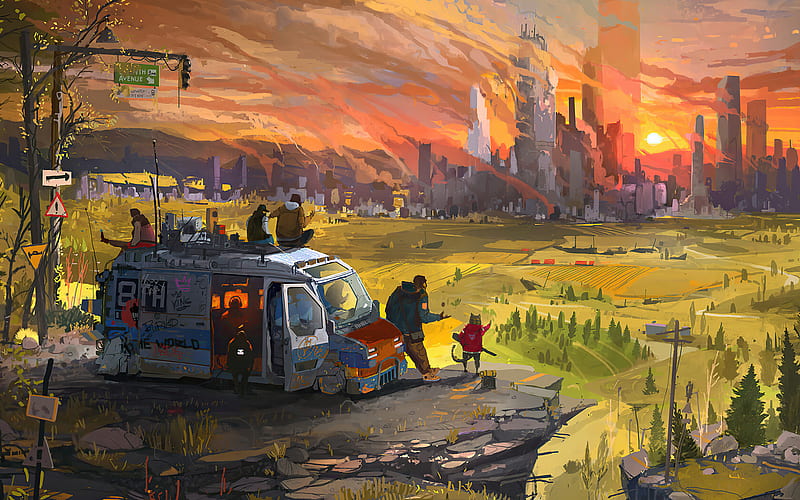 Sci Fi, Post Apocalyptic, City, HD wallpaper
