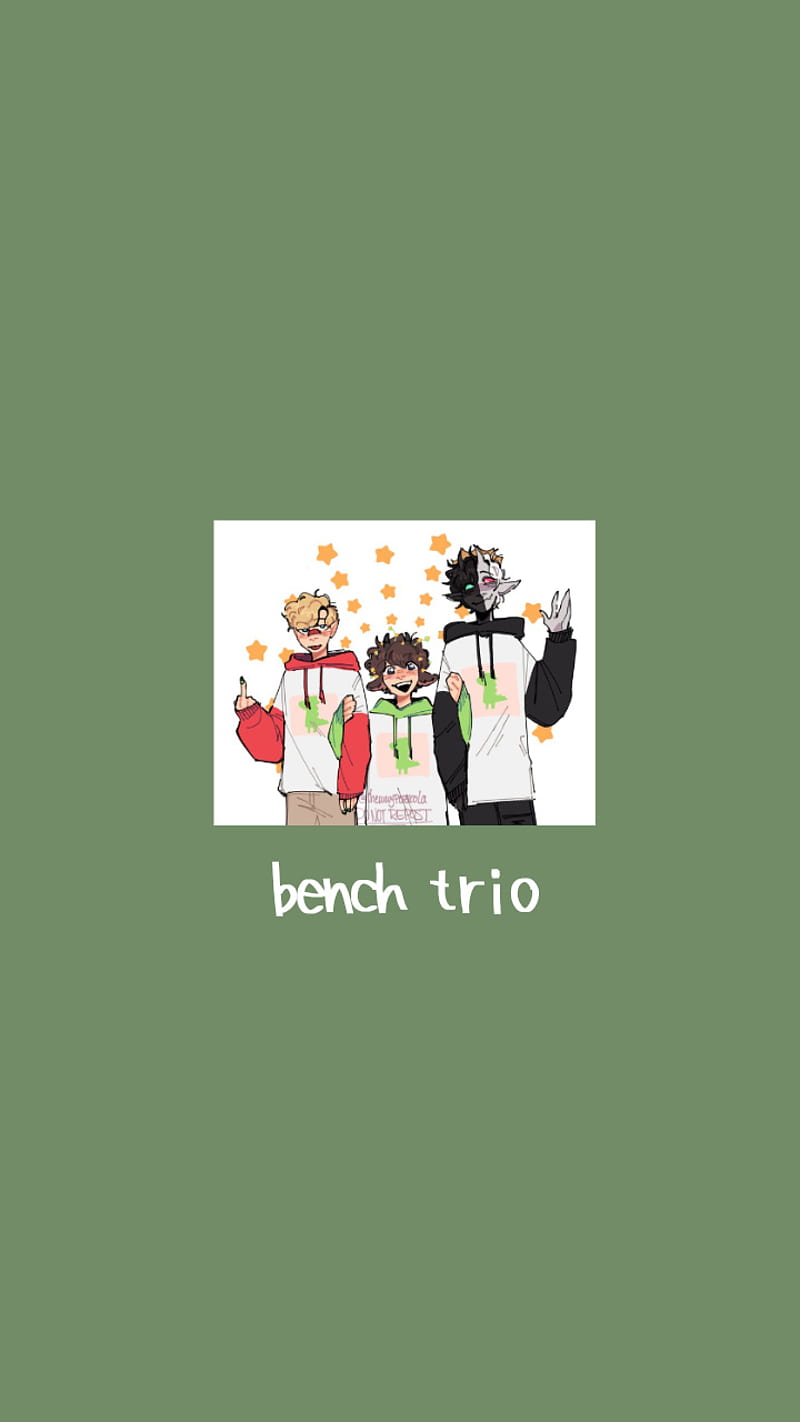 Bench trio, dream smp, ranboo, tommyinnit, tubbo, HD phone wallpaper