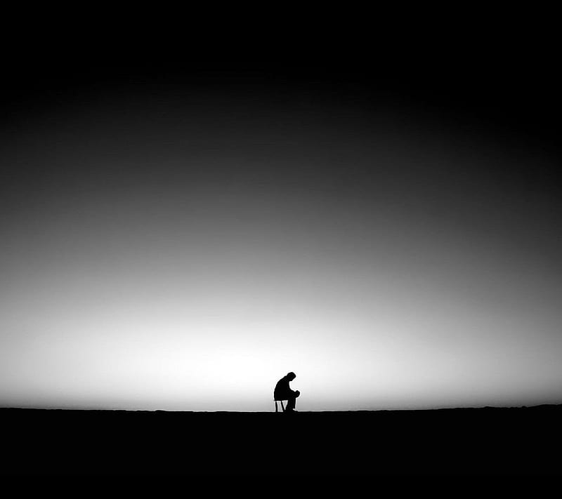 Sad, alone, dark, man, HD wallpaper