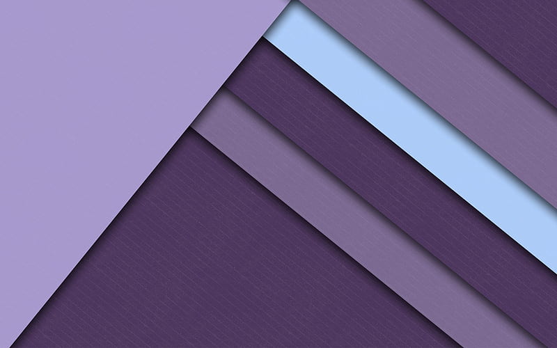 purple abstraction, geometric background, material design, purple lines, HD wallpaper