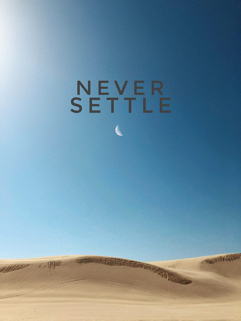 Oneplus 6T Sand, never settle, oneplus 6t oneplus 6, oneplus 5t, bright, white, HD phone wallpaper