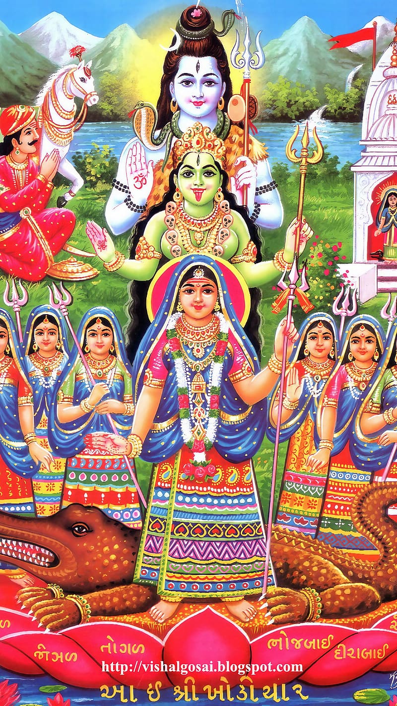 Khodiyar Maa , mataji, khodiyar, maa, lord, god, devtional, HD phone wallpaper