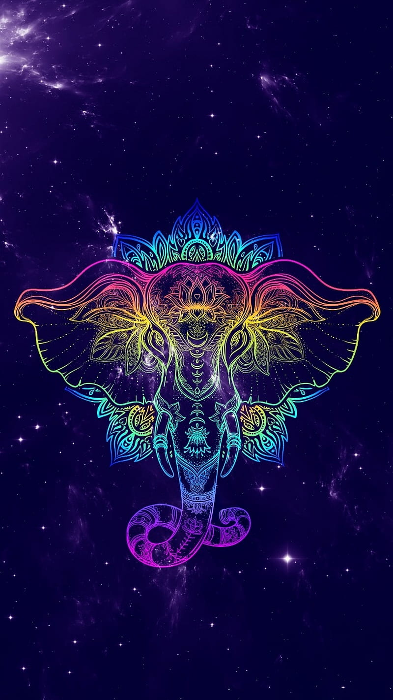 Colorful elephant, beautiful abstract, art, new, nice, cute, HD phone  wallpaper | Peakpx
