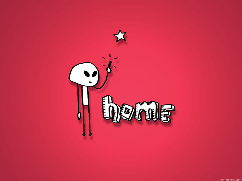 Welcome Home!!, red, fantasy, cool, home, abstract, HD wallpaper