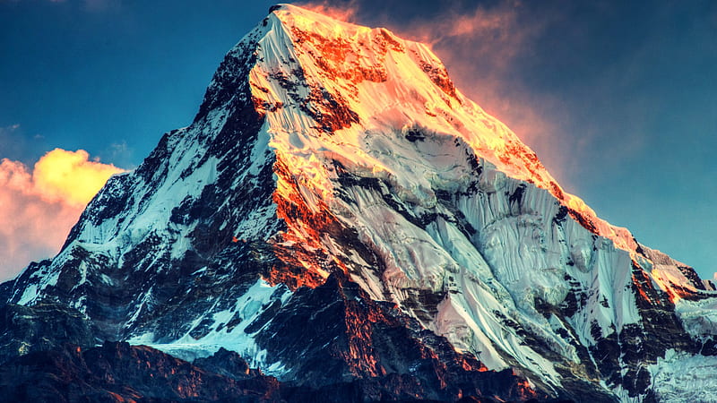 Mount Everest, nature, mountains, HD wallpaper