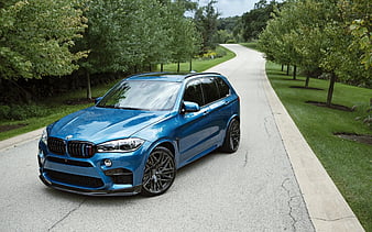 BMW X5M, 2016, IND, SUV, tuning BMW, Metallic Blue X5, HD wallpaper