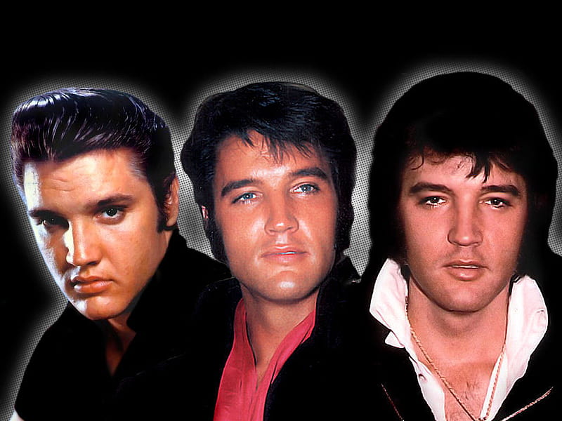 Elvis Presley Through The Years, king, elvis, music, rock n roll, HD wallpaper