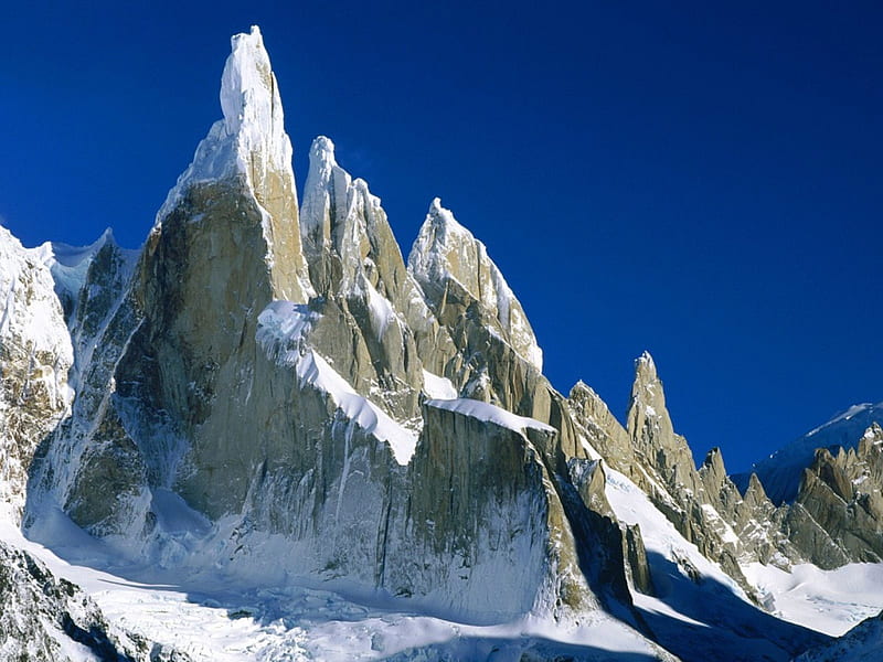 Cerro Torre Los Glaciares National Park Argentina, nature, landscape, HD wallpaper