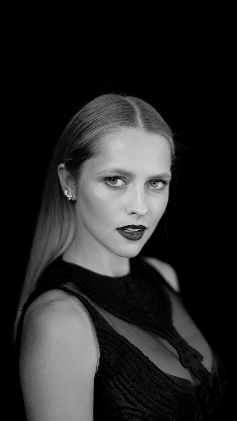 Teresa Palmer, actress, entertainment, monochrome, people, portrait, woman, HD phone wallpaper