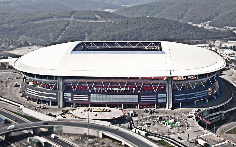 Turk Telekom Arena, Istanbul, Turkey, Turk Telekom Stadium, Galatasaray stadium, Turkish stadiums, sports arenas, HD wallpaper