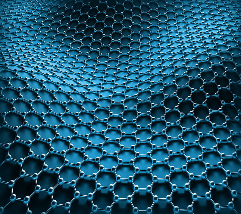 Graphene, 3d, abstract, blue, chemistry, honeycomb, illustration, structure,  HD wallpaper | Peakpx