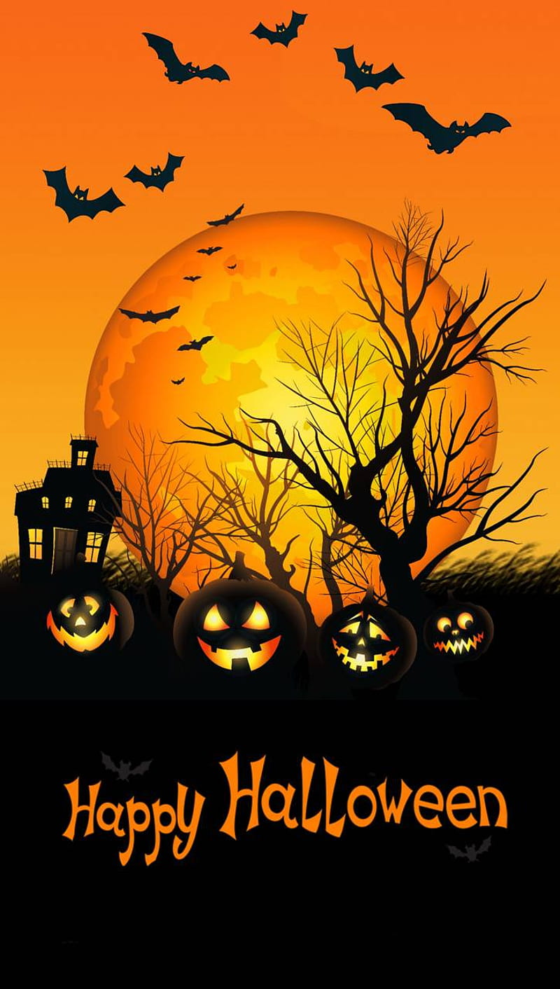 halloween night, halloween theme, halloween, HD phone wallpaper