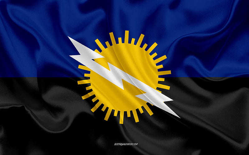 Flag of Zulia State silk flag, Venezuelan State, Zulia State, silk texture, Venezuela, Zulia State flag, states of Venezuela, HD wallpaper