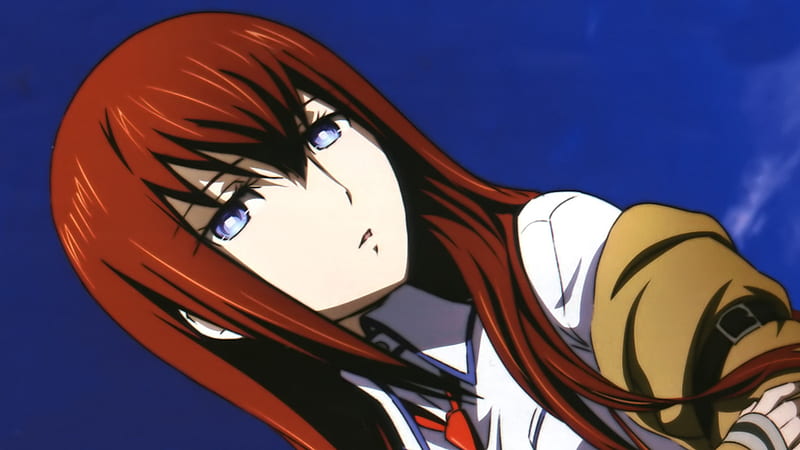 Steins Gate, original, anime, anime girl, long hair, blue eyes, school girl, HD wallpaper