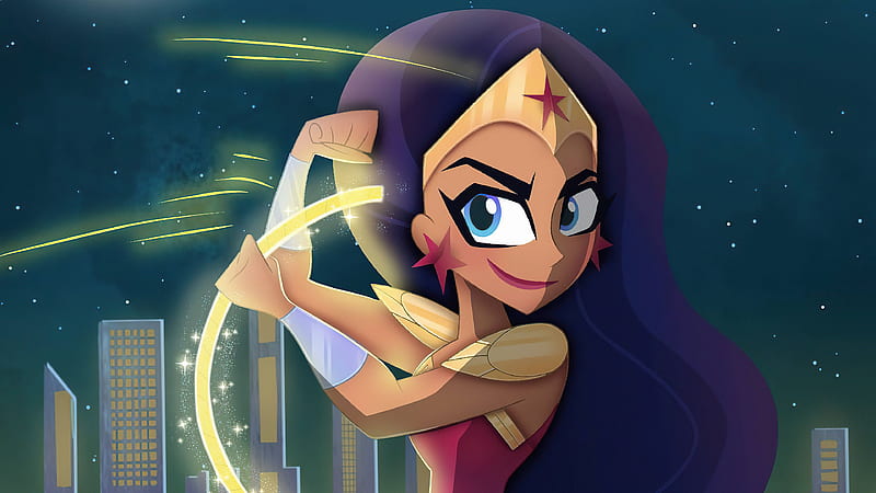 TV Show, DC Super Hero Girls, DC Comics, Diana Prince, Wonder Woman, HD wallpaper