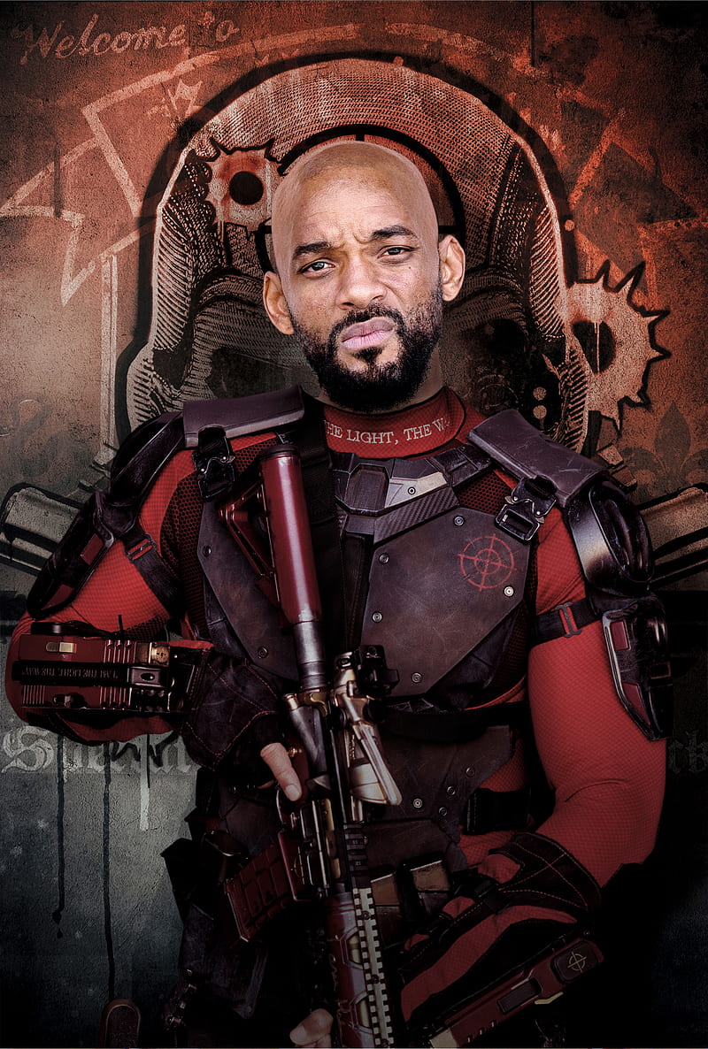 deadshot, logo, movie, squad, suicide squad, guerra, HD phone wallpaper